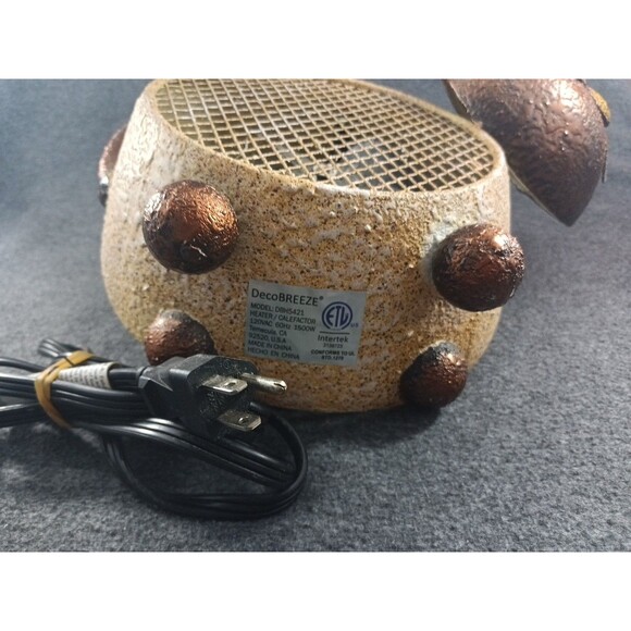 Deco Breeze Cat Figurine Electric Heater Fan Unique Discontinued TESTED WORKING - Picture 11 of 12